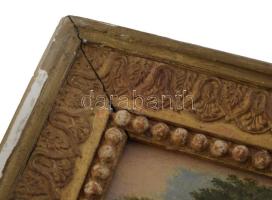 Jelzés nélkül, 1900 körül: Itatás. Olaj, fa. Hátoldalán Belvárosi Aukciósház III. Művészeti aukció (...