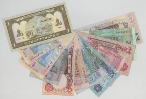 Ukrajna 1992-2014. 1H - 100H (12db) T:AU-VG
Ukraine 1992-2014. 1 Hryvnia - 100 Hryvnia (12pcs) C:AU...