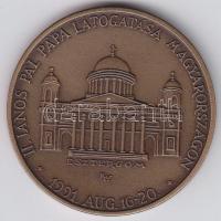 1991. "II.János Pál pápa látogatása-Esztergom" Br emlékérem T:BU ph.