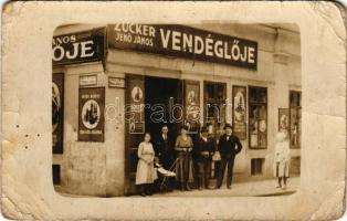 Budapest V. Zucker Jenő János vendéglője. Szarka utca - Veres Pálné utca sarok. photo (EM)