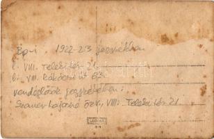 Budapest VIII. Özv. Szauer Lajosné vendéglője, étterem bejárata. Teleki tér 21. photo (EB)