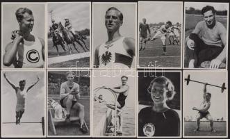 1936 Berlini olimpia gyűjtőképek (Sammelwerk Nr. 14. Olympia 1936 - Band II), összesen 40 db, 9x12 c...