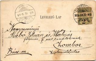 1905 Szombathely, Széll Kálmán utca, Divald Károly 14. sz. (kis szakadás / small tear)