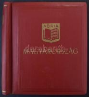 9 fehér osztott berakólap ABRIA rugós albumfedélben