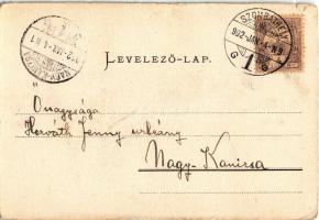 1902 Szombathely, Nagytemplom, székesegyház. Knebel cs. és kir. udvari fényképész (szakadás / tear)