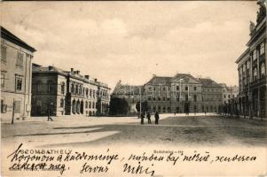 1902 Szombathely, Széchenyi tér. Knebel cs. és kir. udvari fényképész (szakadás / tear)