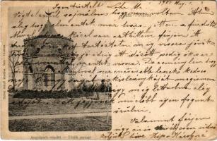 1904 Tata, Tata-Tóváros; Angolpark részlet, Török mecset. Nobel Adolf kiadása (fl)