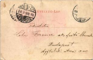 1904 Tata, Tata-Tóváros; Angolpark részlet, Török mecset. Nobel Adolf kiadása (fl)