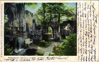 1904 Tata, Tata-Tóváros; Részlet a parkból. W. Haertel No. 505. Erdélyi cs. és ki. udv. fényképész felvétele után (EB)