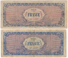 Franciaország / Szövetséges katonai kiadás 1945. 50Fr + 100Fr T:VG
France / Allied military currenc...