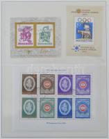 1958-1963 Kb 50 db blokk jobbakkal Lindner blokkberakóban, gyűrűs borítóval