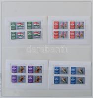 1958-1963 Kb 50 db blokk jobbakkal Lindner blokkberakóban, gyűrűs borítóval