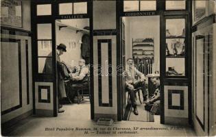 Paris, Hotel Populaire Hommes, Tailleur et cordonnier / Hotel advertisement, tailor and shoemaker (EK)