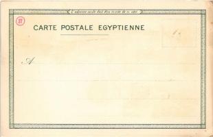 Suez Canal, Port, Courbe de Chalout, Costume. Carl Künzli Art Nouveau, floral, litho (EK)