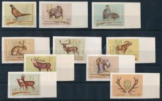 1964 Vadász vágott sor, a 20f kivételével mind ívszéli (6.000)