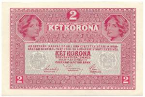 1917. 2K zöld "DEUTSCHÖSTERREICH" felülbélyegzéssel, "1676 585605" T:AU Adamo K6