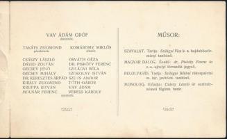 ca 1910 Szecessziós, dombornyomott meghívó vajai táncmulatságra 18x12 cm