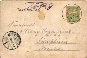 1905 Vál, Vaál (Fejér), Önkénes tűzoltó szertár és torony, templom belső, villa, kúria. Rónay Manó k...