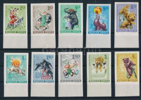 1965 Cirkusz ívszéli vágott sor (5.000)