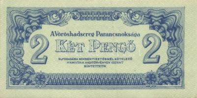 1944. "A Vörös Hadsereg Parancsnoksága" 2P (5x), 5P (5x) T:I,II+