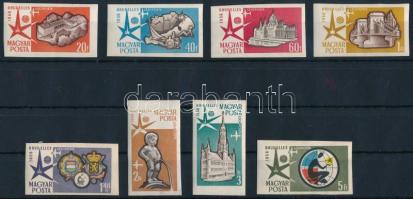 1958 Brüsszeli világkiállítás vágott sor (4.000) (ráncok / creases)