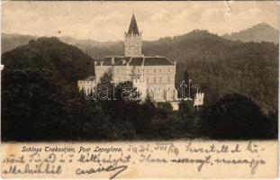 1931 Trakostyán, Trakoscan (Lepoglava, Schönhaupt); vár, kastély / schloss / castle (szakadás / tear)