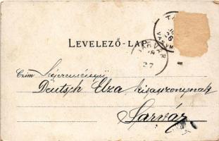 1898 Tarcsa, Bad Tatzmannsdorf; Mária és Carolina villa, Schweitzi ház, gyógyudvar, Forrás épület, C...
