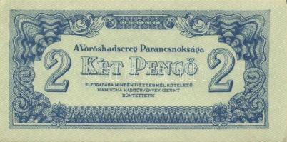 1944. "A Vörös Hadsereg Parancsnoksága" 2P (5x), 5P (5x) T:I,II+