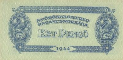 1944. "A Vörös Hadsereg Parancsnoksága" 2P (5x), 5P (5x) T:I,II+