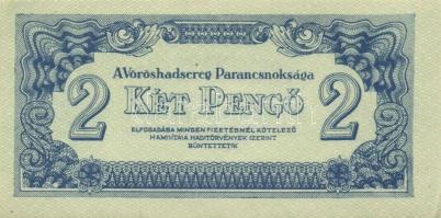 1944. "A Vörös Hadsereg Parancsnoksága" 2P (5x), 5P (5x) T:I,II+