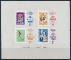 1965 Bélyegnap (38.) vágott csík és vágott blokk (9.500)
