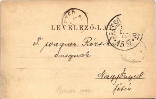 1899 Tömösvölgy (Brassó, Kronstadt, Brasov); vasút, hajtány. Zeidner H. Erdélyrészi látképes levelez...