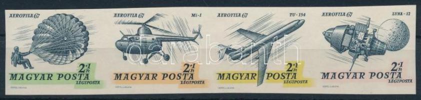 1967 Bélyegnap - Aerofila II. vágott csík