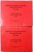 Történeti összehasonlító helységnévtár 1773-1913. A történeti Magyarország északi és észak-keleti megyéi. I-II. köt. Szerk.: Jeney Andrásné. Bp., 1998, Központi Statisztikai Hivatal Levéltára. Kiadói papírkötés, kissé kopottas borítóval.