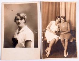 Kb 40 darabos vegyes fotótétel: kabinetfotók, nagy méretű csoportképek, fotólapok ca 1890-1940