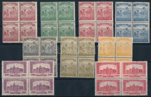 1924 Arató-Parlament sor 4-es tömbökben (20.000) (400K rozsdafolt / stain)