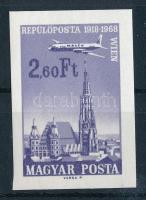 1968 A Repülő VII. kiegészítő értéke vágott bélyeg (4.000)