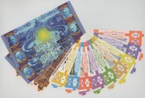 Oroszország 2012. 1-1000 Aviarubel fantázia bankjegy (9xklf) + Olaszország 2014. 4 Lire Romane fantá...