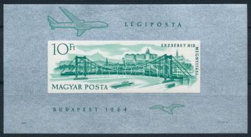 1964 Erzsébet híd vágott blokk (20.000)