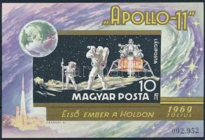 1969 Apollo-11 - Első ember a Holdon I. vágott blokk (6.000)