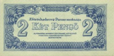 1944. "A Vörös Hadsereg Parancsnoksága" 2P (3x), 5P (3x) T:I,II+