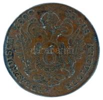 1800S 6kr Cu "I. Ferenc" (Szomolnok / Smolník) T:VF patina