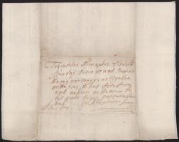 ca 1790 Győri István levele patrónusának, Ilosvay Péternek, hogy megpróbált eljárni érdekében a verh...