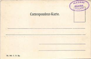 Graz (Steiermark), Herrengasse mit Bismarck Platz / street view, tram, shops. C. D. Bp. Nr. 863. (EK...