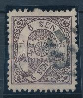 Japán 1874 6 sen Mi 17 garancia nélkül (Mi EUR min.120.-) / no guarantee