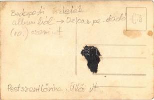 Budapest, Magyar Királyi dohány és szivar áruda üzlete, előtte a tulajdonos. Üllői út. photo (Rb)