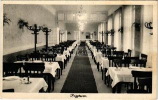 Budapest I. Hoffmann János Öreg diófa vendéglője, nagy étterem, belső. Pálya utca 3. (EB)