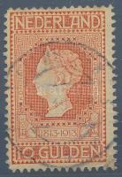 Hollandia 1913 10 Gulden Mi 92 B kifogástalan ritkaság! RRR! (Mi EUR 850.-)