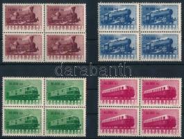1946 Vasútjubileum sor négyestömbökben (19.200)