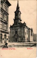 Budapest VI. Terézvárosi római katolikus templom, kávéház, Halász Miklós üzlete (szakadás / tear)